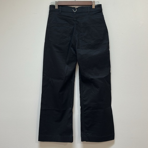 KOTN Egyptian‎ Cotton Crop Wide Leg Trouser Black Size 4 - Picture 3 of 6